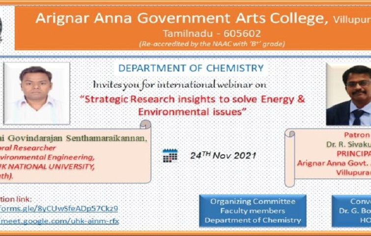 Strategic Research Insights to solve Energy & Environmental Issues on 24-11-2021